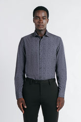 CAMICIA FANTASIA STRETCH GRIGIO